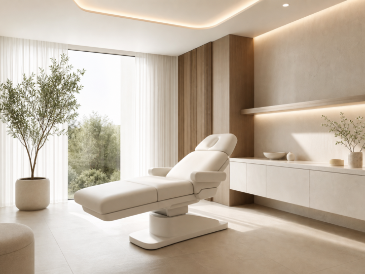 Modern treatment rooms designed for comfort and discretion.